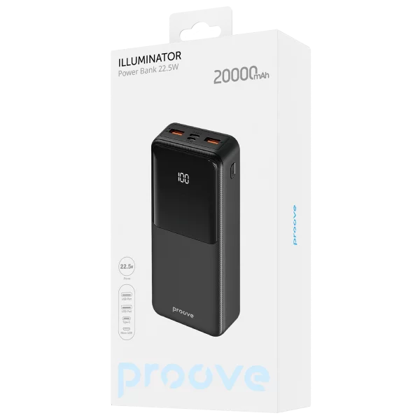 Power Bank Proove Illuminator 22.5W 20000mAh - Photo 1